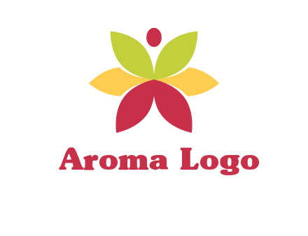 flower with dot logo