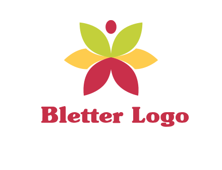 flower with dot logo