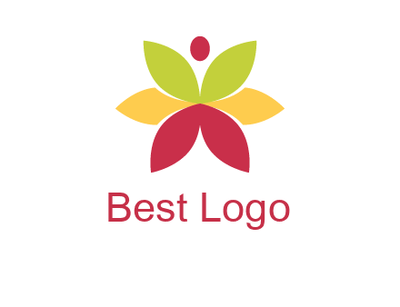 flower with dot logo