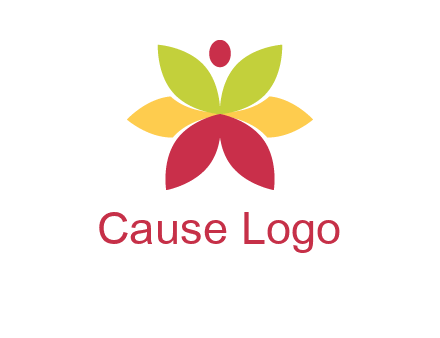 flower with dot logo