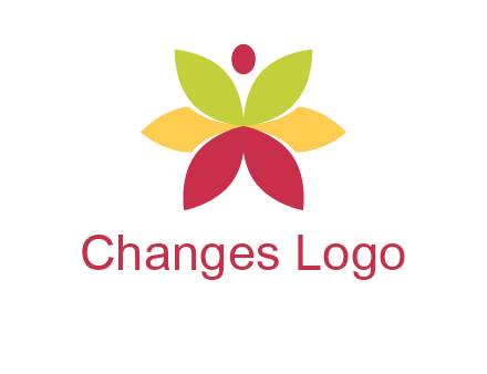 flower with dot logo