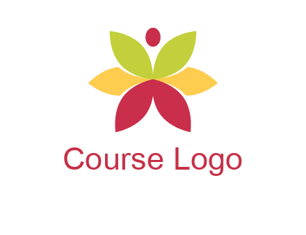 flower with dot logo