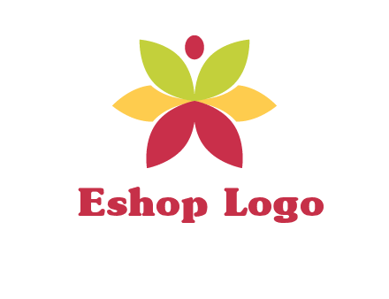 flower with dot logo