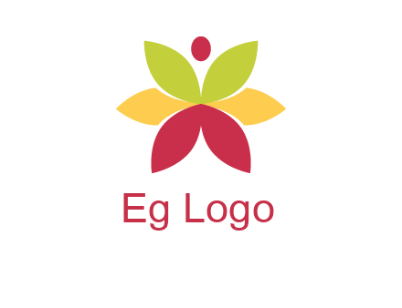 flower with dot logo