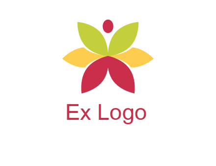 flower with dot logo