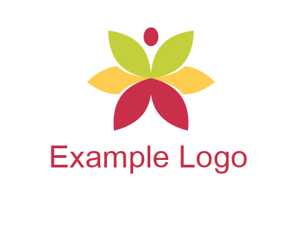 flower with dot logo