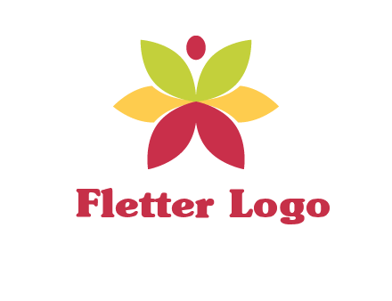 flower with dot logo
