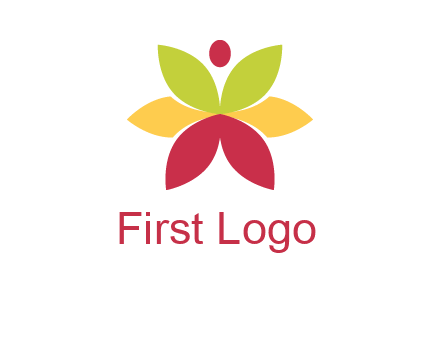 flower with dot logo
