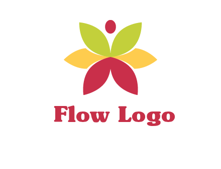 flower with dot logo