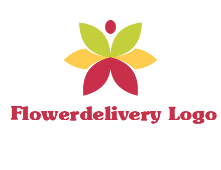 flower with dot logo