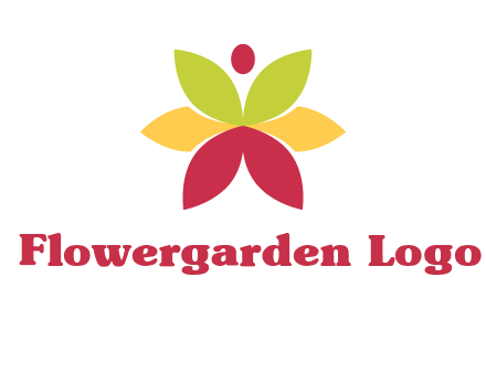flower with dot logo