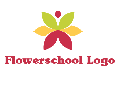 flower with dot logo