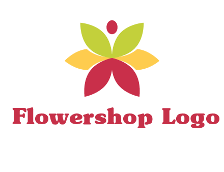 flower with dot logo
