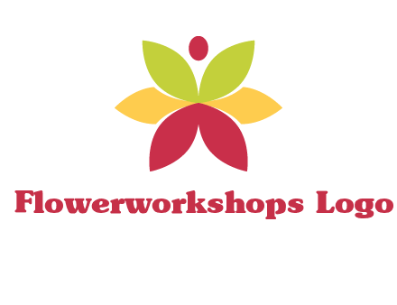 flower with dot logo
