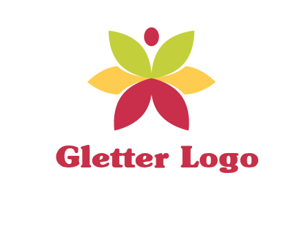 flower with dot logo