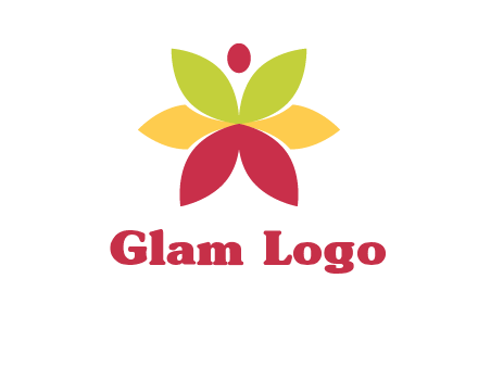 flower with dot logo
