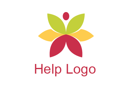 flower with dot logo