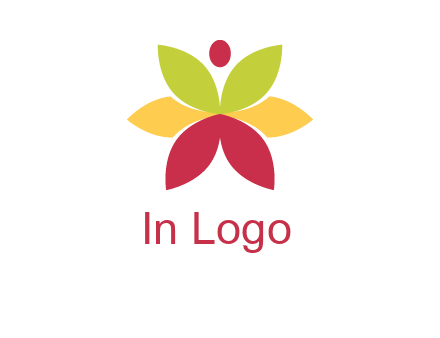 flower with dot logo