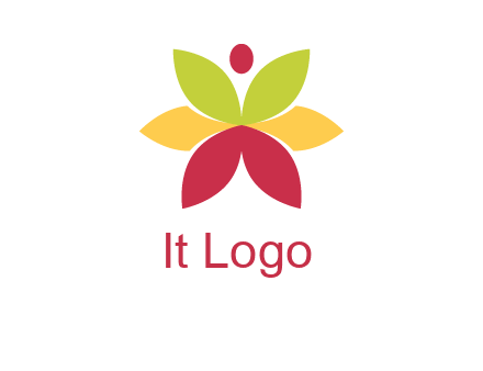 flower with dot logo