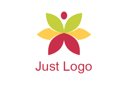 flower with dot logo