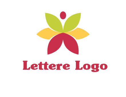 flower with dot logo