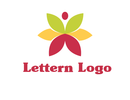 flower with dot logo