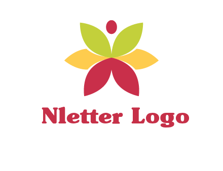 flower with dot logo