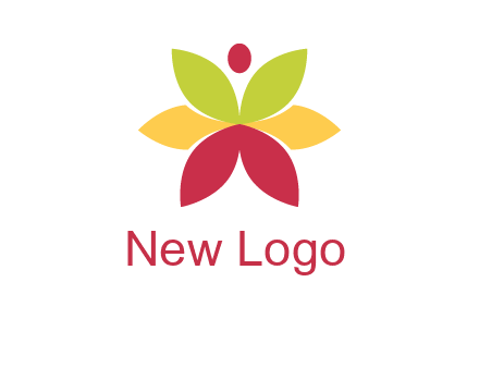 flower with dot logo