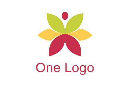 flower with dot logo