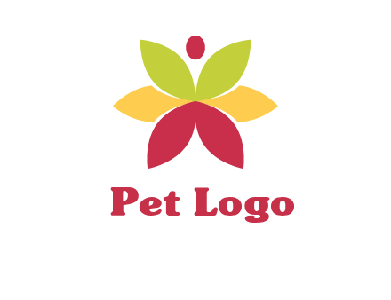 flower with dot logo