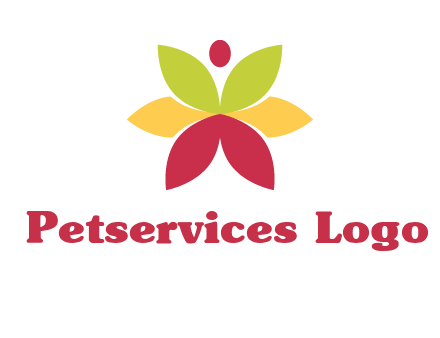 flower with dot logo