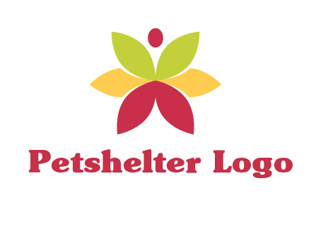 flower with dot logo
