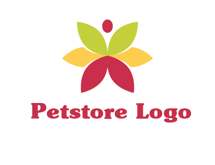 flower with dot logo