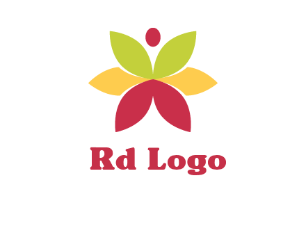flower with dot logo