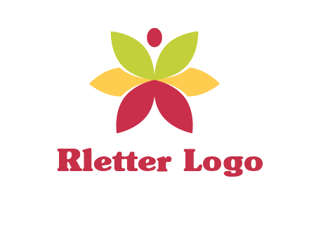 flower with dot logo