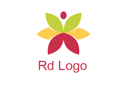 flower with dot logo