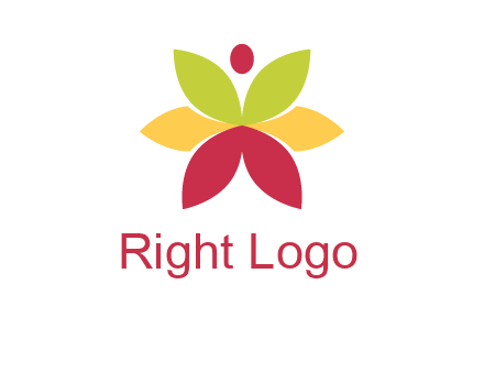 flower with dot logo