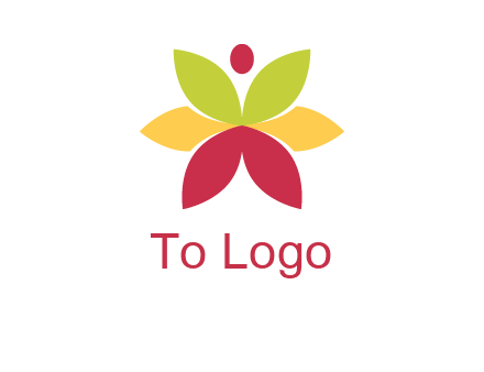 flower with dot logo