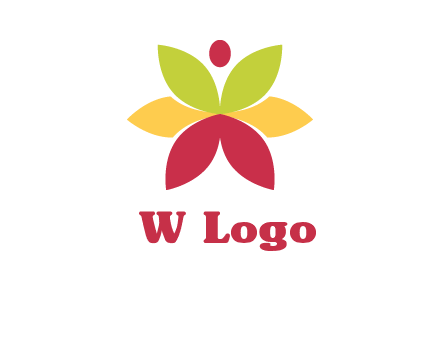 flower with dot logo
