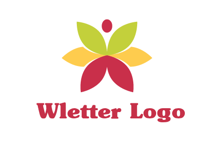 flower with dot logo