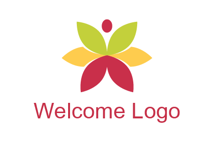 flower with dot logo