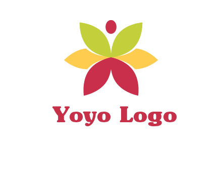 flower with dot logo