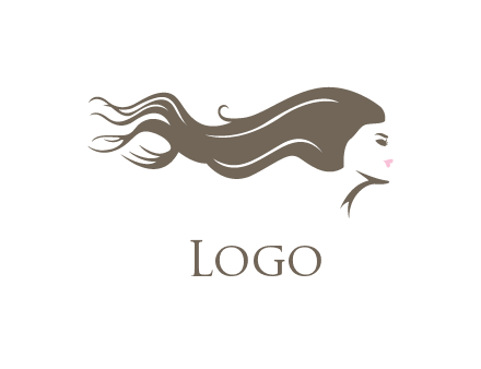 Free Long Hair Logo Designs - DIY Long Hair Logo Maker 