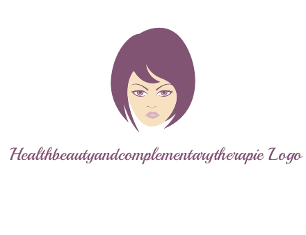 woman with bob cut hairstyle logo