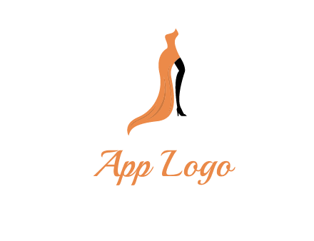 leg in slit dress logo