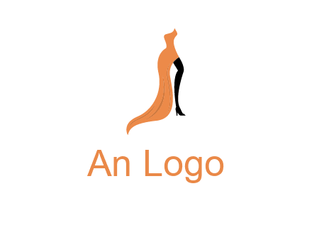 leg in slit dress logo