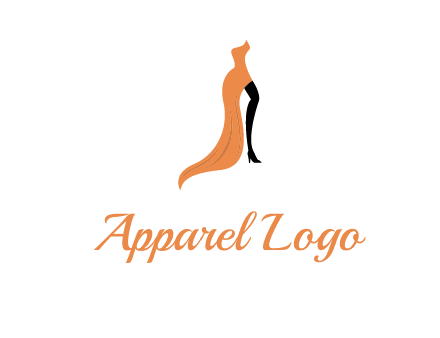 leg in slit dress logo