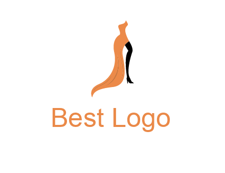 leg in slit dress logo