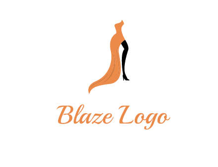 leg in slit dress logo