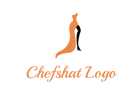 leg in slit dress logo